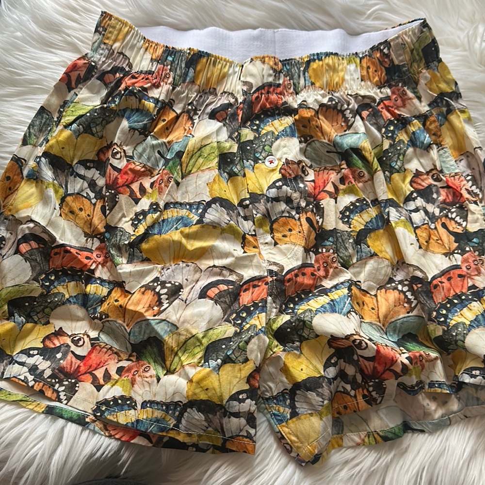 Druthers New York City Organic Butterfly Floral Boxer Shorts